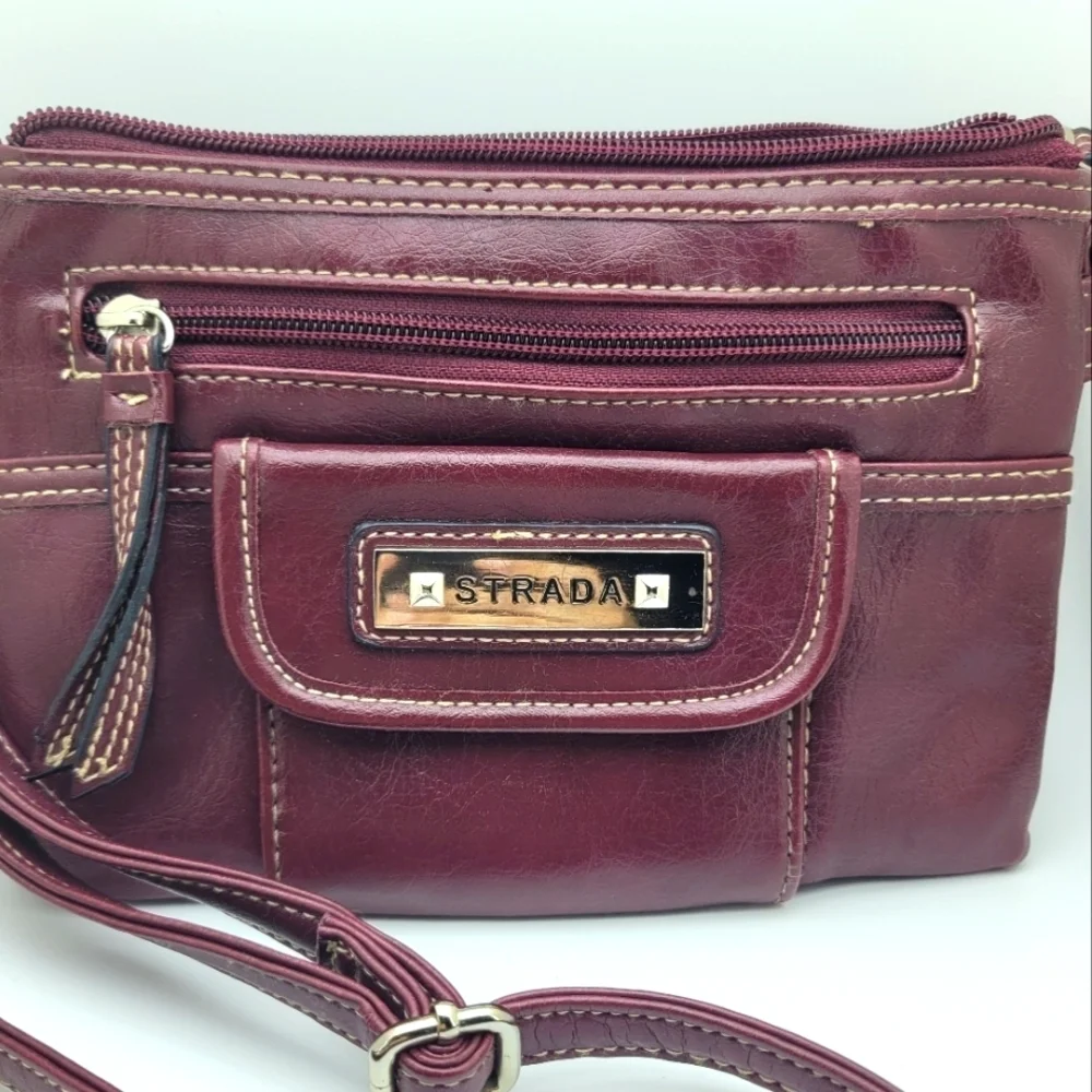 Burgundy Classic Crossbody Bag